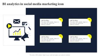 BI Analytics In Social Media Marketing Icon