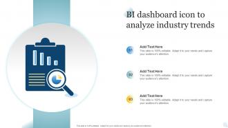 BI Dashboard Icon To Analyze Industry Trends