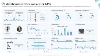 BI Dashboard To Track Call Center KPIS