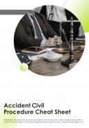 Bi fold accident civil procedure cheat sheet document report pdf ppt template