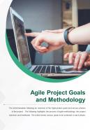 Bi fold agile project goals and methodology document report pdf ppt template
