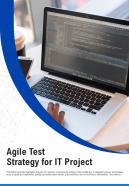Bi fold agile test strategy for it project document report pdf ppt template