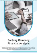 Bi fold banking company financial analysis document report pdf ppt template