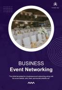 Bi fold business event networking document report pdf ppt template