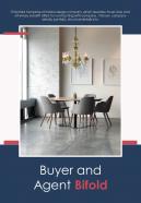Bi fold buyer and agent document report pdf ppt template