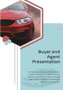 Bi fold buyer and agent presentation document report pdf ppt template
