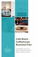 Bi fold cafe bistro coffeehouse business plan document report pdf ppt template one pager