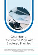 Bi fold chamber of commerce plan with strategic priorities document report pdf ppt template one pager