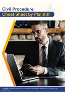 Bi fold civil procedure cheat sheet by plaintiff document report pdf ppt template