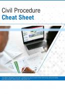 Bi fold civil procedure cheat sheet document report pdf ppt template