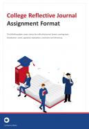 Bi Fold College Reflective Journal Assignment Format Document Report PDF PPT Template One Pager