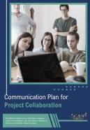 Bi fold communication plan for project collaboration document report pdf ppt template
