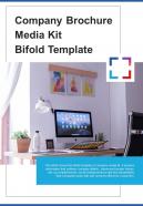 Bi fold company brochure media kit template document report pdf ppt one pager