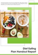 Bi fold diet eating plan handout document report pdf ppt template