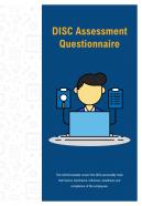 Bi fold disc assessment questionnaire document report pdf ppt template one pager