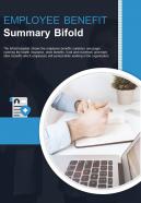Bi fold employee benefit summary document report pdf ppt template