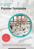 Bi fold event planner document report pdf ppt template