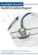 Bi fold example annual health and safety document report pdf ppt template