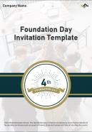 Bi fold foundation day invitation template document report pdf ppt template