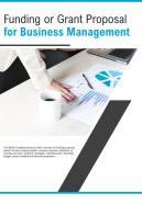 Bi fold funding or grant proposal for business management document report pdf ppt template