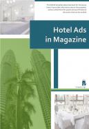 Bi fold hotel ads in magazine document report pdf ppt template