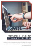 Bi fold informational newsletter communication plan document pdf ppt template one pager