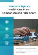 Bi fold insurance agency health care plans comparison and price chart pdf ppt template one pager