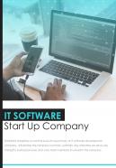 Bi fold it software start up company document report pdf ppt template