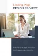Bi fold landing page design project document report pdf ppt template one pager
