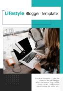 Bi fold lifestyle blogger template document report pdf ppt one pager