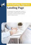 Bi fold marketing agency landing page document report pdf ppt template one pager