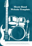 Bi fold music band website document report pdf ppt template