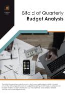 Bi fold of quarterly budget analysis document report pdf ppt template