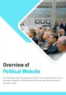 Bi fold overview of political website document report pdf ppt template one pager