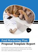 Bi Fold Paid Marketing Plan Proposal Template Report Document PDF PPT One Pager