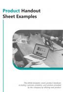 Bi fold product handout sheet examples document report pdf ppt template
