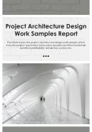 Bi fold project architecture design work samples document report pdf ppt template