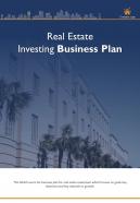 Bi fold real estate investing business plan document report pdf ppt template