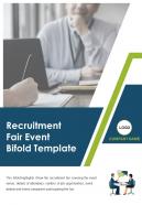 Bi fold recruitment fair event document report pdf ppt template