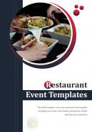 Bi fold restaurant event templates document report pdf ppt one pager