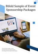 Bi fold sample of event sponsorship packages document report pdf ppt template one pager