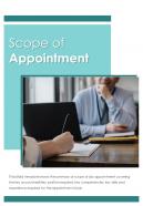 Bi fold scope of appointment document report pdf ppt template