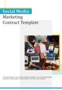 Bi fold social media marketing contract template document report pdf ppt one pager