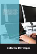 Bi fold software developer document report pdf ppt template