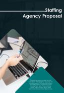 Bi fold staffing agency proposal document report pdf ppt template