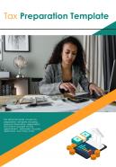 Bi fold tax preparation document report pdf ppt template
