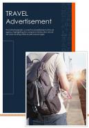 Bi fold travel advertisement document report pdf ppt template