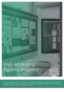 Bi fold web marketing agency proposal document report pdf ppt template