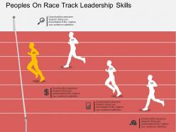Bi peoples on race track leadership skills flat powerpoint design