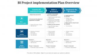 Bi project implementation plan overview